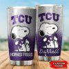 Tcu Horned Frogs Snoopy Custom Name Tumbler TB1707