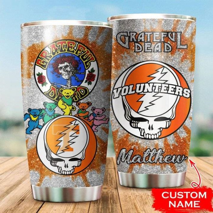 Tennessee Volunteers Grateful Dead Custom Name Tumbler TB1993