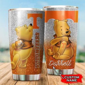 Tennessee Volunteers Pooh Custom Name Tumbler TB0486