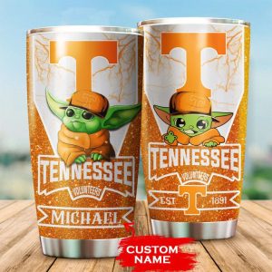 Tennessee Volunteers Tumbler Baby Yoda NCAA Custom Name TB0905