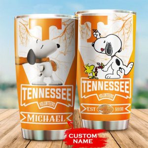 Tennessee Volunteers Tumbler Snoopy NCAA Custom Name TB0153