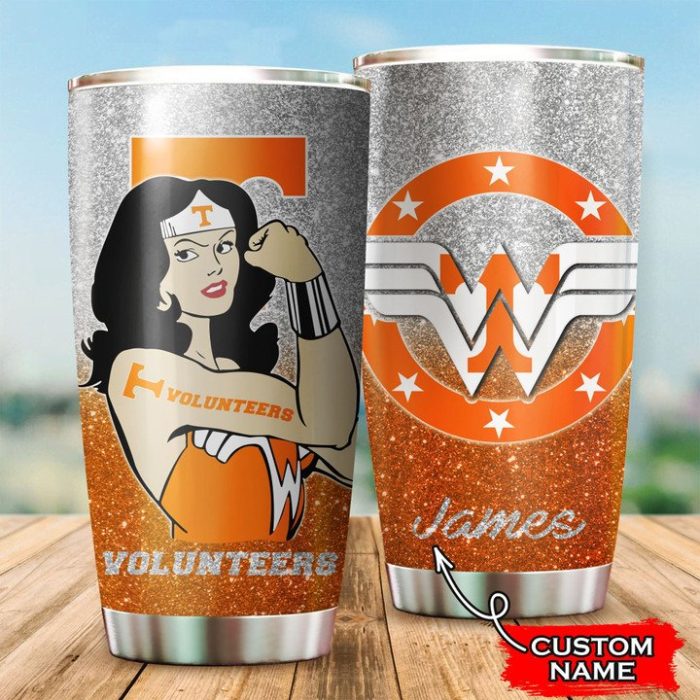 Tennessee Volunteers Wonder Woman Custom Name Tumbler TB1581