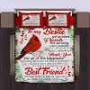 To My Bestie Bedding Set Duvet Cover Pillowcase