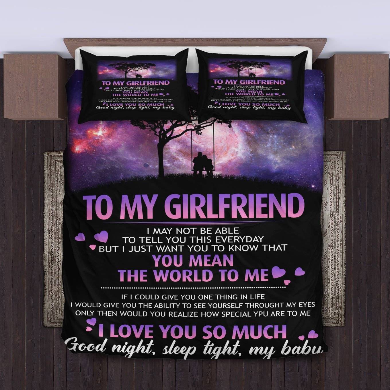 To-My-Girlfriend-Bedding-Set-Duvet-Cover-Pillowcase To My Girlfriend Bedding Set Duvet Cover Pillowcase