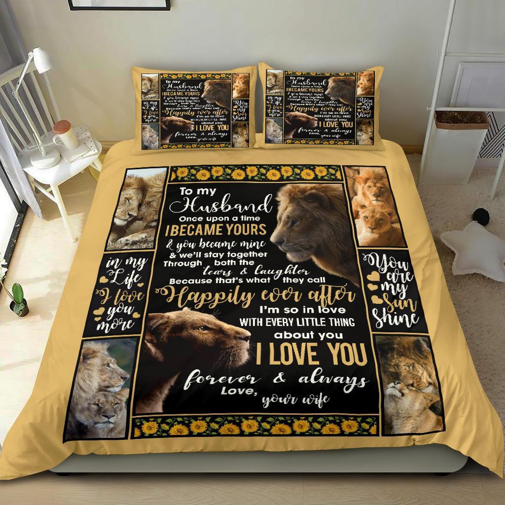 To-My-Husband-Lion-Bedding-Duvet-Cover-And-Pillowcase-Set-4