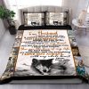 To My Husband Wolf Bedding  Duvet Cover And Pillowcase Set