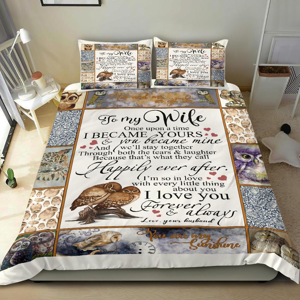 To-My-Wife-Owl-Bedding-Duvet-Cover-And-Pillowcase-Set-4