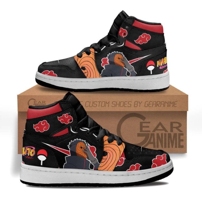 Tobi Akatsuki Kids Sneakers Custom Anime NRT Kids Jordan 1 Shoes