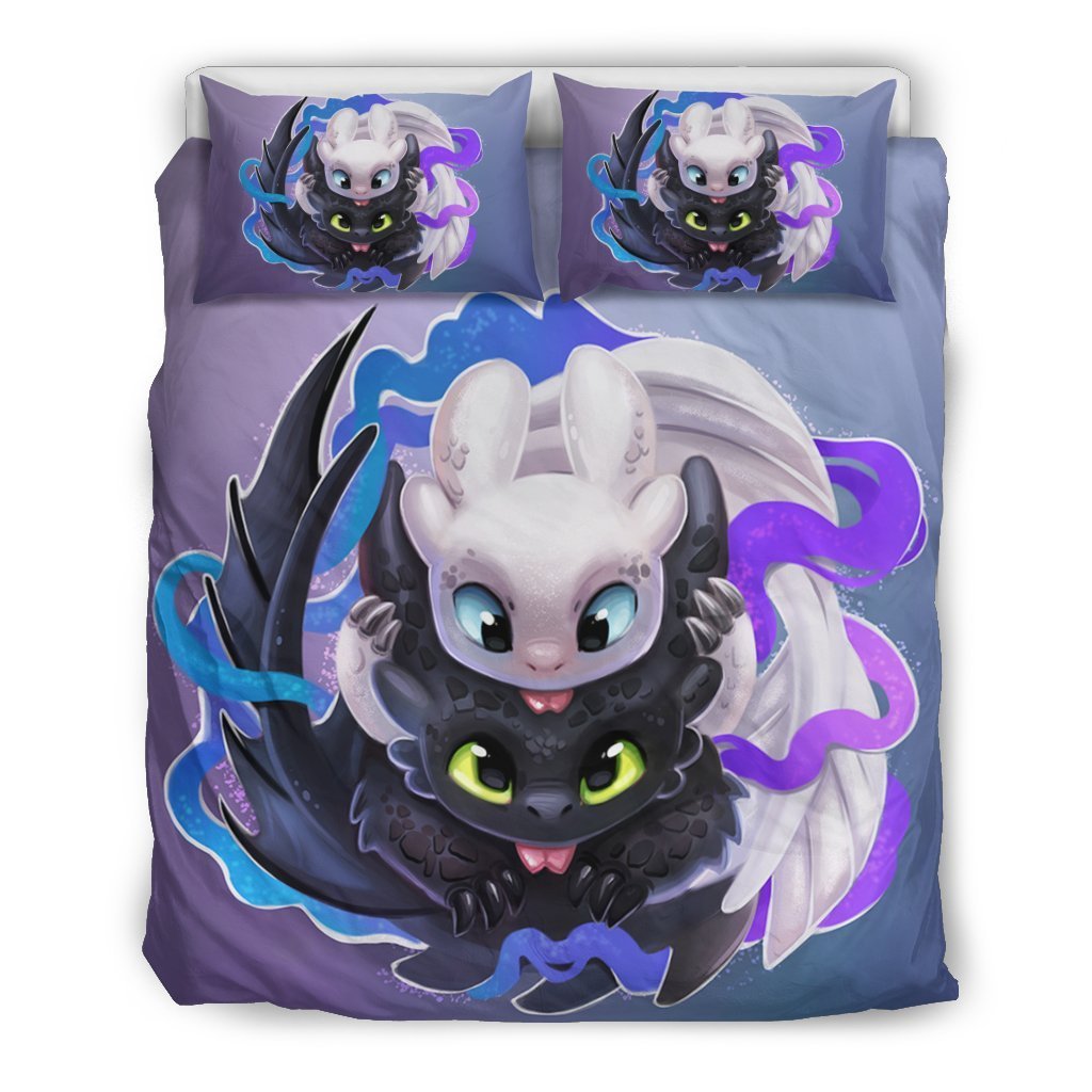 Toothless-And-The-Light-Fury-Bedding-Set-Duvet-Cover-Pillowcase-2