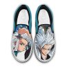 Toshiro Hitsugaya Slip On Shoes Custom Anime Bleach Shoes