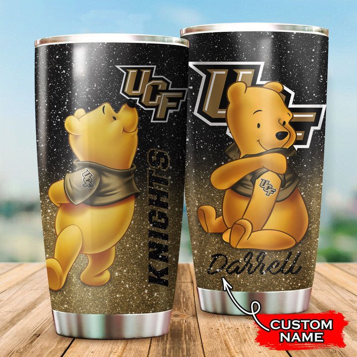 Ucf-Knights-Pooh-Custom-Name-Tumbler-TB0861 Ucf Knights Pooh Custom Name Tumbler TB0861