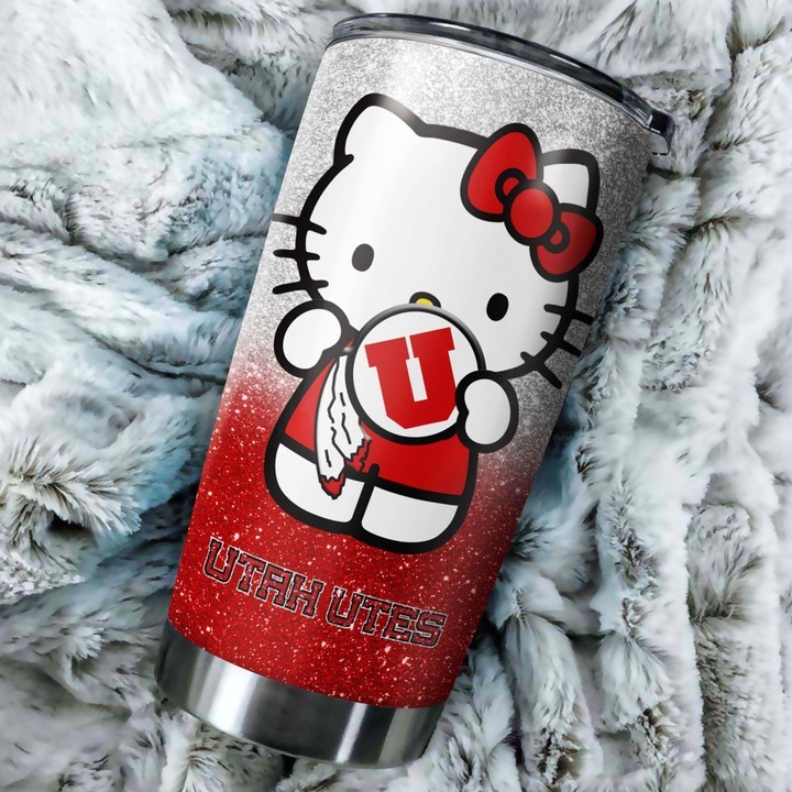 Utah-Utes-Hello-Kitty-Custom-Name-Tumbler-TB0095-1