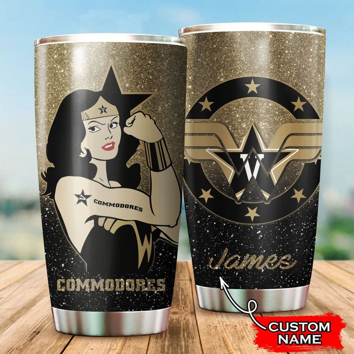 Vanderbilt-Commodores-Wonder-Woman-Custom-Name-Tumbler-TB2459 Vanderbilt Commodores Wonder Woman Custom Name Tumbler TB2459