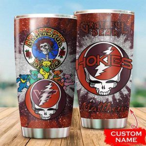 Virginia Tech Hokies Grateful Dead Custom Name Tumbler TB1922