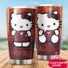 Virginia Tech Hokies Hello Kitty Custom Name Tumbler TB1016