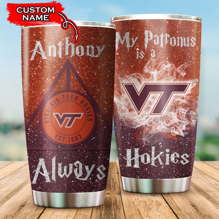Virginia-Tech-Hokies-Tumbler-Harry-Potter-NCAA-Custom-Name-TB2977 Virginia Tech Hokies Tumbler Harry Potter NCAA Custom Name TB2977