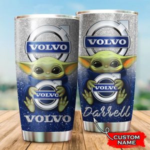 Volvo Baby Yoda Custom Name Tumbler TB0231