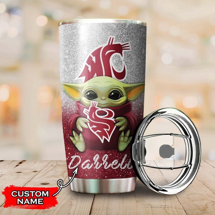 Washington-State-Cougars-Football-Baby-Yoda-Custom-Name-Tumbler-TB0136-2