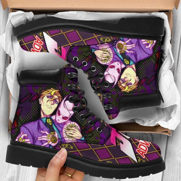 Yoshikage Kira Boots Custom JoJo's Bizarre Adventure Shoes Fan TT03