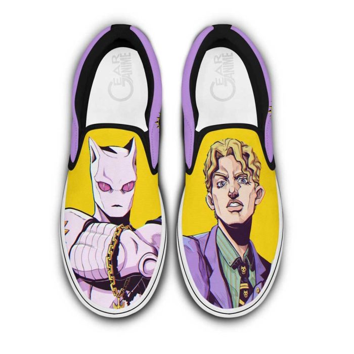 Yoshikage Kira Slip On Shoes Custom Anime JoJo's Bizarre Adventure Shoes