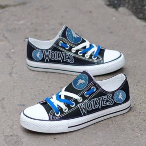 Minnesota Timberwolves Custom Shoes Basketball Timberwolves Low Top Sneakers Minnesota NBA Timberwolves LT1217