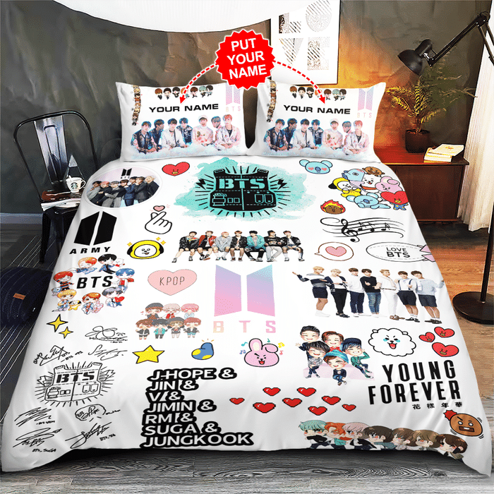 Bts-Bedding-Set-Duvet-Cover-Pillow-Case Bts Bedding Set Duvet Cover Pillow Case