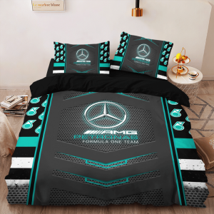 Mercedes-Amg Petronas F1 Bedding Set Duvet Cover Pillow Case