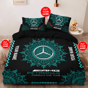 Mercedes-Amg Petronas F1 Bedding Set Duvet Cover Pillow Case