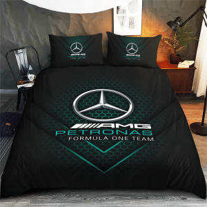 Mercedes-Amg Petronas F1 Bedding Set Duvet Cover Pillow Case