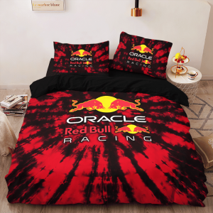 Red Bull Racing Bedding Set Duvet Cover Pillow Case