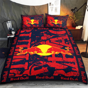 Red Bull Racing Bedding Set Duvet Cover Pillow Case