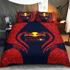 Red Bull Racing Bedding Set Duvet Cover Pillow Case