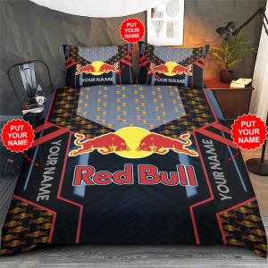 Red Bull Racing Bedding Set Duvet Cover Pillow Case