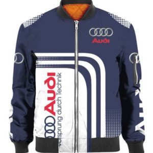 Bomber Jacket Audi 3D Casual Jacket Pilot Bomber Jacket For Racer Biker BBJ3321