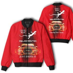 Bomber Jacket Audi 3D Casual Jacket Pilot Bomber Jacket For Racer Biker BBJ3329