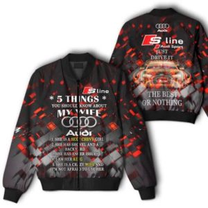 Bomber Jacket Audi Casual Jacket For Racer Biker BBJ3326