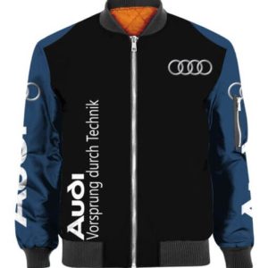 Bomber Jacket Audi Casual Jacket For Racer Biker BBJ3333