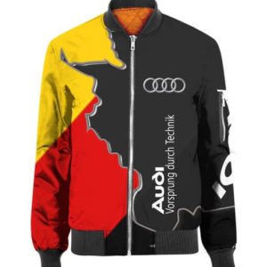 Bomber Jacket Audi Casual Jacket For Racer Biker BBJ3336