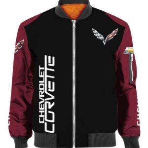 Bomber Jacket Chevrolet Corvette Car Jacket Casual Jacket For Racer Biker BBJ3377