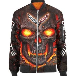 Bomber Jacket Chevrolet Corvette Chevrolet 3D Spring Autumn Casual Jacket For Racer Biker BBJ3376