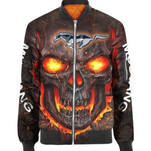 Bomber Jacket Ford Mustang 3D Spring Autumn Casual Jacket For Racer Biker BBJ3357