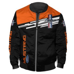 Bomber Jacket Ford Mustang 3D Spring Autumn Casual Jacket For Racer Biker BBJ3360