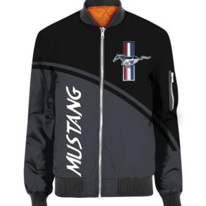 Bomber Jacket Ford Mustang 3D Spring Autumn Casual Jacket For Racer Biker BBJ3373