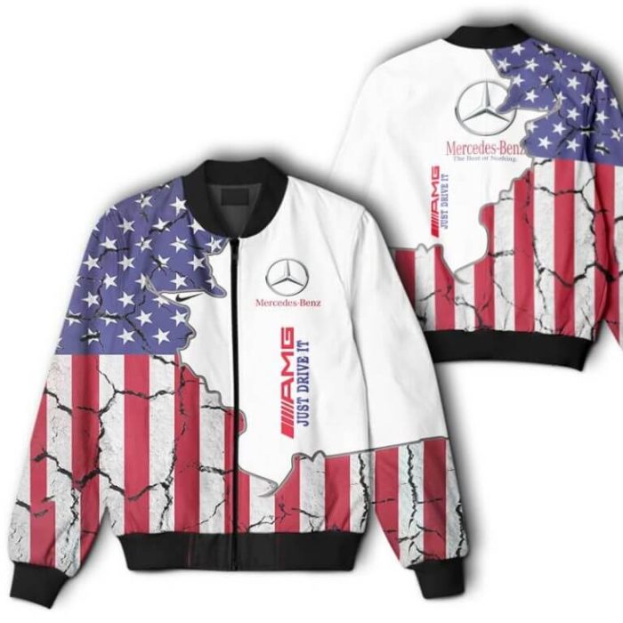 Bomber Jacket Mercedes 3D Spring Autumn Casual Jacket Car Sports For Racer Biker BBJ3293