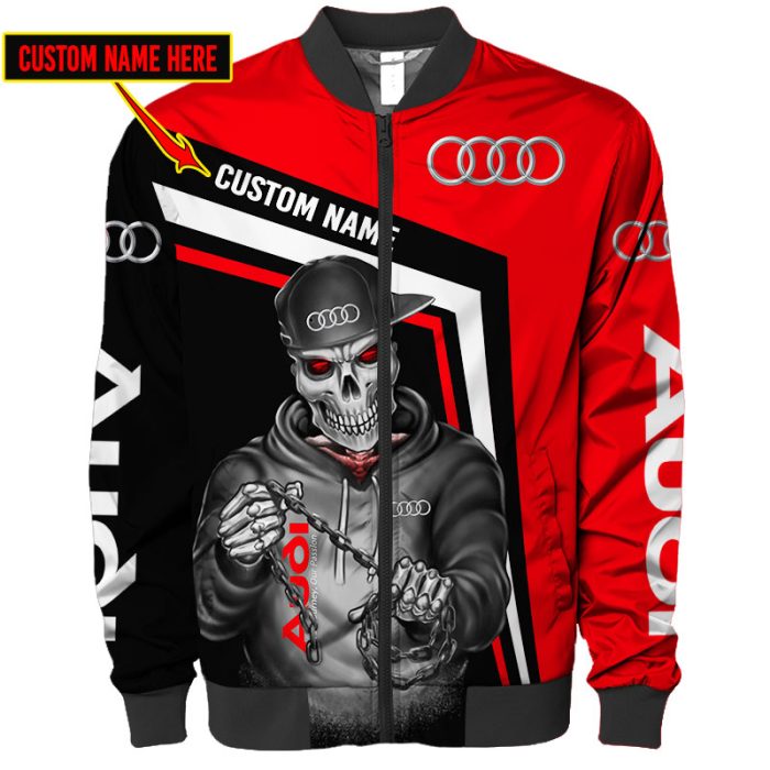 Custom Name Bomber Jacket Audi Ram 3D Spring Autumn Casual Jacket For Racer Biker BBJ3210