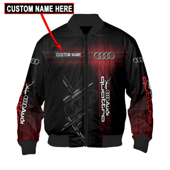 Custom Name Bomber Jacket Audi Ram 3D Spring Autumn Casual Jacket For Racer Biker BBJ3227