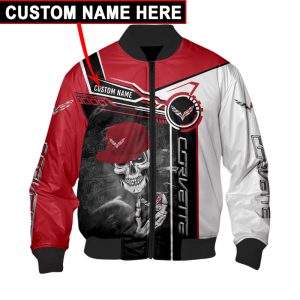 Custom Name Bomber Jacket Chevrolet Corvette Car Jacket Casual Jacket For Racer Biker BBJ3248