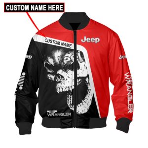 Custom Name Bomber Jacket Jeep 3D Spring Autumn Casual Jacket For Racer Biker BBJ3192