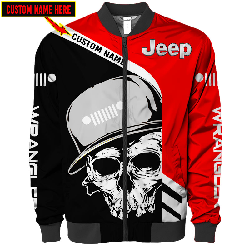 Custom-Name-Bomber-Jacket-Jeep-3D-Spring-Autumn-Casual-Jacket-For-Racer-Biker-BBJ3201 Custom Name Bomber Jacket Jeep 3D Spring Autumn Casual Jacket For Racer Biker BBJ3201