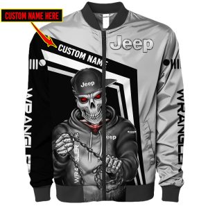 Custom Name Bomber Jacket Jeep 3D Spring Autumn Casual Jacket For Racer Biker BBJ3231